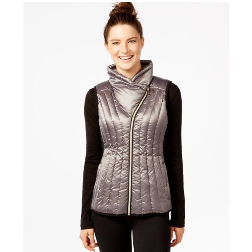 NWT Calvin Klein Black Performance Quilted Vest L